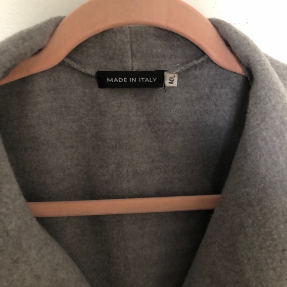 Grey wool waterfall jacket. - Picture 2 of 4
